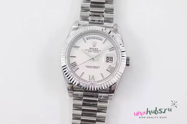 Rolex Day Date Stainless Steel Mens Watch - 1