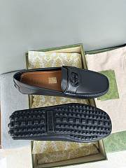 Gucci Interlocking G Driver Black Loafers - 6