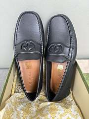 Gucci Interlocking G Driver Black Loafers - 4