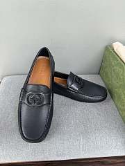 Gucci Interlocking G Driver Black Loafers - 3