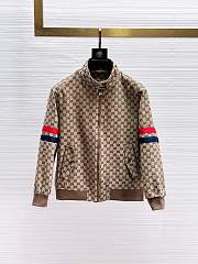 Gucci GG cotton canvas zip jacket - 1