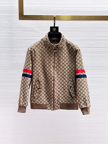 Gucci GG cotton canvas zip jacket