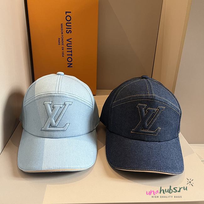 Louis Vuitton denim hat （ light blue/ blue) - 1