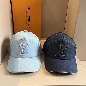 Louis Vuitton denim hat （ light blue/ blue)