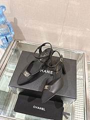 Chanel 2 tone heels ( black/ beige/ white) 7cm - 2