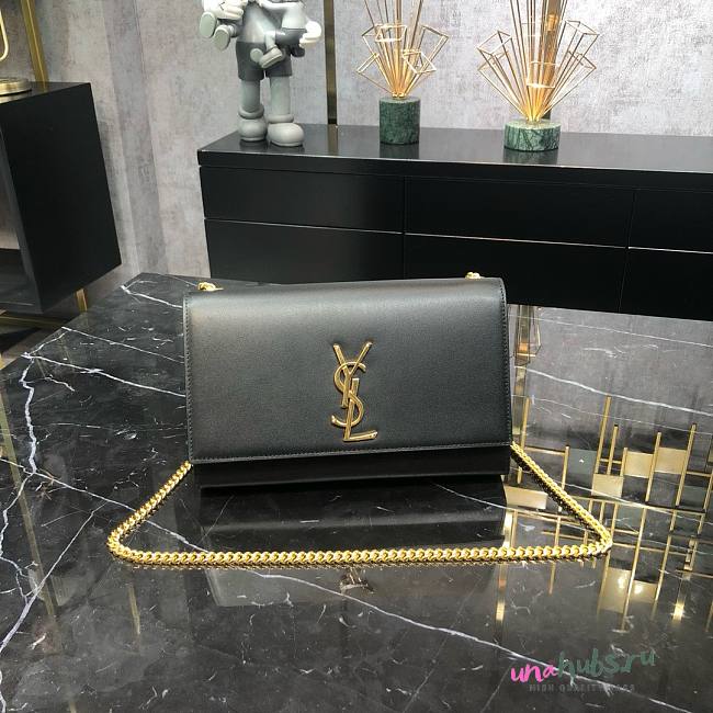 YSL Monogram Gourmette Black - 20cm - 1