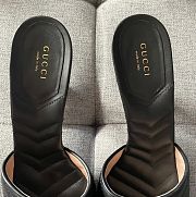 Unahubs Gucci Marmont Slingback Heels In Black - 4