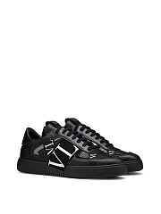 VALENTINO GARAVANI Leather sneakers with side band logo - 1