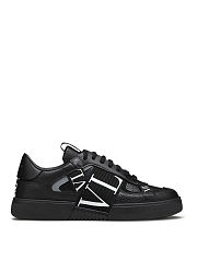 VALENTINO GARAVANI Leather sneakers with side band logo - 4