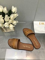 Dior Dway Slides in Brown leather  - 6