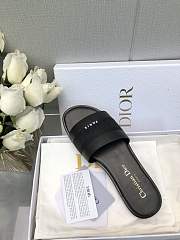 	 Dior Dway Slides in Black leather - 6