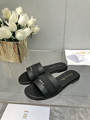 	 Dior Dway Slides in Black leather - 5