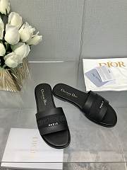 	 Dior Dway Slides in Black leather - 4