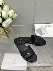 	 Dior Dway Slides in Black leather - 3