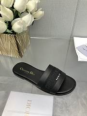 	 Dior Dway Slides in Black leather - 2