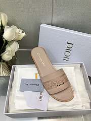 	 Dior Dway Slides in Pink leather - 6