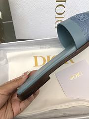 	 Dior Dway Slides in Blue leather - 4