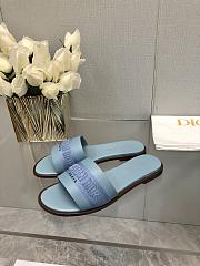 	 Dior Dway Slides in Blue leather - 3