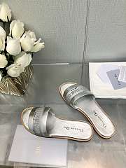 	 Dior Dway Slides in Silver leather - 2