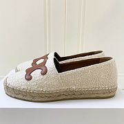 CELINE LES ESPADRILLES CELINE IN TWEED & CALFSKIN CREAM - 1