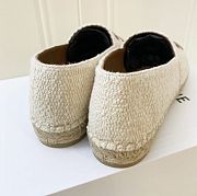 CELINE LES ESPADRILLES CELINE IN TWEED & CALFSKIN CREAM - 5