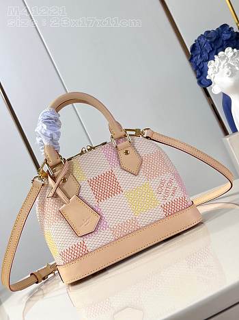 Louis Vuitton Alma BB Peach Damier Giant coated canvas - 23.5 x 17.5 x 11.5 cm