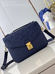 Louis Vuitton Pochette Metis Navy Blue Shoulder Bag - 25 x 19 x 7 - 1