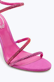 RENE CAOVILLA MARGOT SHOCKING PINK SANDAL WITH DEGRADÉ CRYSTALS 105 - 2