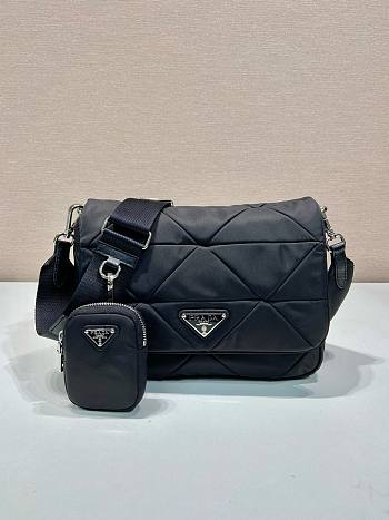 Prada Padded Re-Nylon shoulder bag - 24x17x8cm