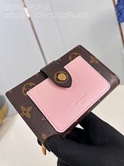 Louis Vuitton Portefeuille Juliette Bifold Wallet Pink - 13 x 9 x 3cm - 1