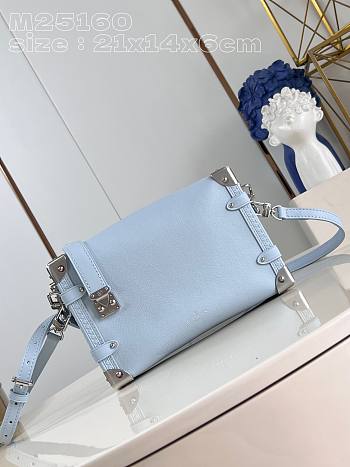 Louis Vuitton MM Side Trunk Bag Blue - 21 x 14 x 6 cm