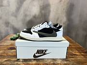 Nike Travis Scott x Air Jordan 1 Low Triple Black Olive Green  - 1