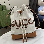 GUCCI MINI SHOULDER BAG WITH GUCCI PRINT - 22.5x 31x 15CM - 2