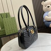 GUCCI GG MARMONT SMALL TOP HANDLE BAG BLACK - 25.5x 15.5 x 6.5cm - 3