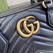 GUCCI GG MARMONT SMALL TOP HANDLE BAG BLACK - 25.5x 15.5 x 6.5cm - 2