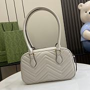 	 GUCCI GG MARMONT SMALL TOP HANDLE BAG WHITE - 25.5x 15.5 x 6.5cm - 3