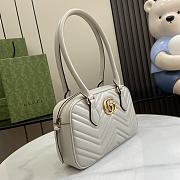 	 GUCCI GG MARMONT SMALL TOP HANDLE BAG WHITE - 25.5x 15.5 x 6.5cm - 2