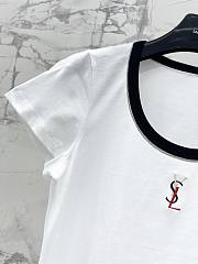 YSL Women White T-Shirt - 6