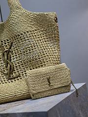 YSL Icare In Raffia Tote - 37–55 X 43 X 5 CM - 6