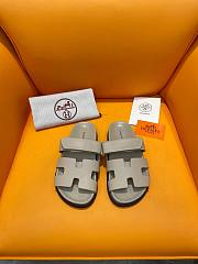 Hermes Chypre Sandal In Grey - 1