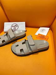 Hermes Chypre Sandal In Grey - 6