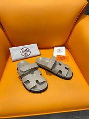 Hermes Chypre Sandal In Grey - 4