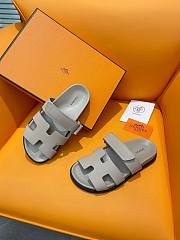 Hermes Chypre Sandal In Grey - 5