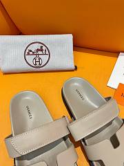 Hermes Chypre Sandal In Grey - 2