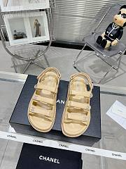 Chanel CC Dad Sandals in 4 colors (bkack,white,beige,pink) - 2