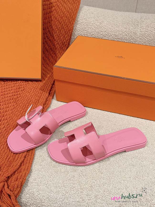 Hermes Oran Sandals All Pink - 1