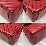 Chanel Flap Bag Chevron Lambskin Red - 33cm - 2