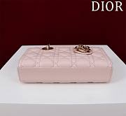 Dior Lady D-Joy Small Powder Pink Cannage Lambskin - 22x12x6.5cm - 5