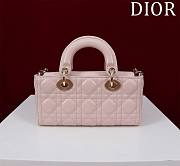 Dior Lady D-Joy Small Powder Pink Cannage Lambskin - 22x12x6.5cm - 4