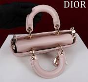 Dior Lady D-Joy Small Powder Pink Cannage Lambskin - 22x12x6.5cm - 3